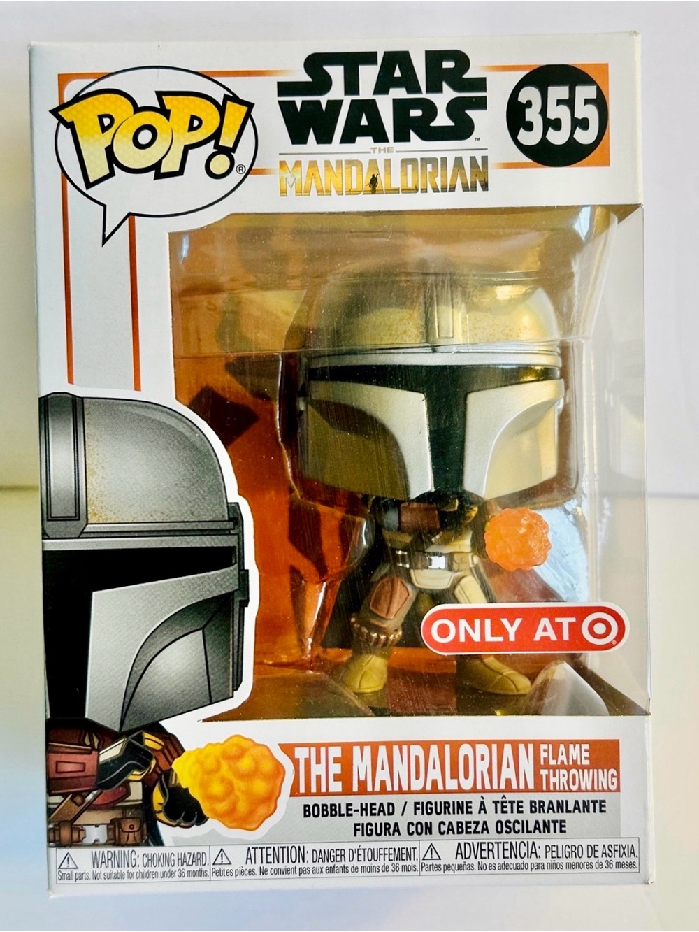 Funko POP! Star Wars The Mandalorian Flame Throwing #355 Disney Target Excl New